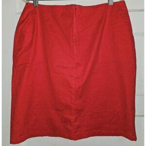 * JEANOLOGY Red Straight Skirt Ladies Size 18